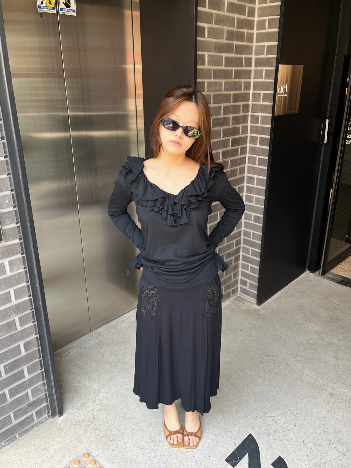 Ralph Lauren 랄프로렌 프릴 롱슬리브  상품이미지2