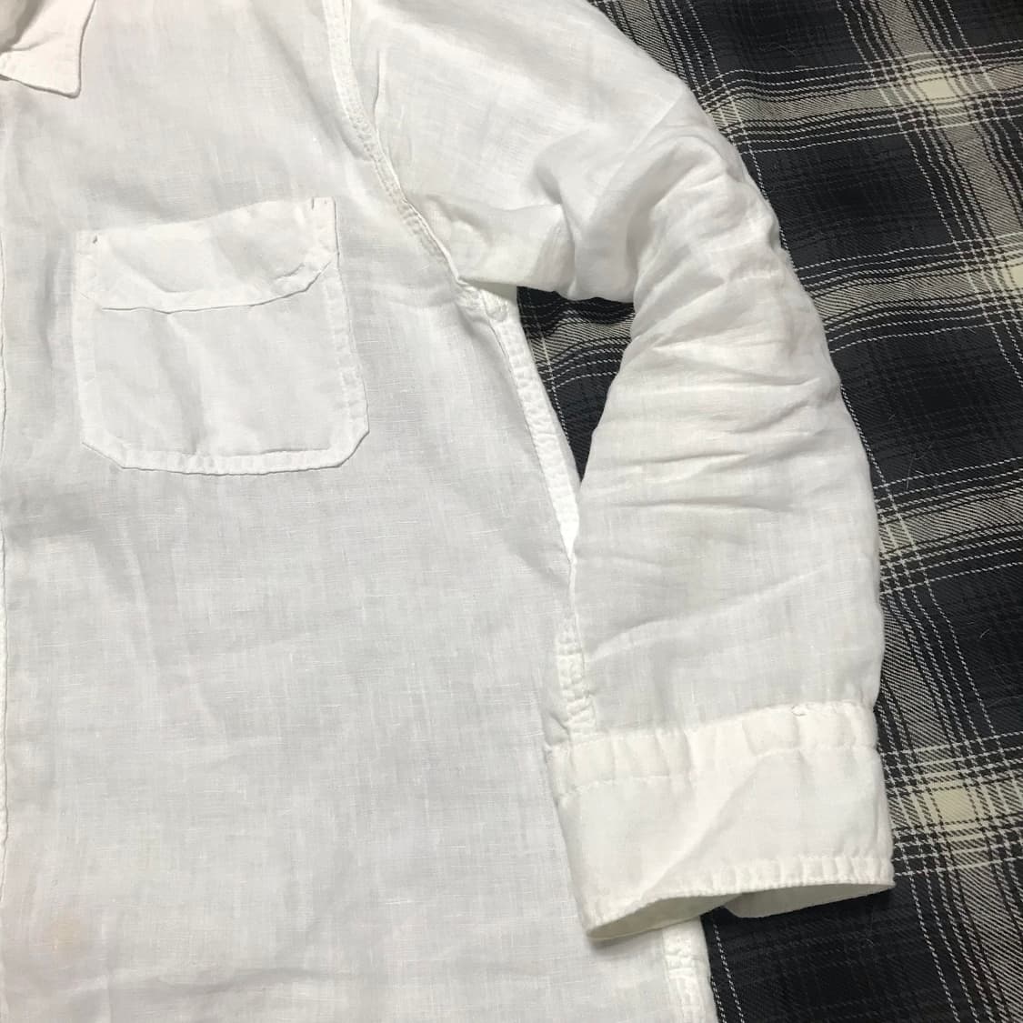 재팬 옴니갓 린넨 화이트 셔츠 3번 상품이미지2