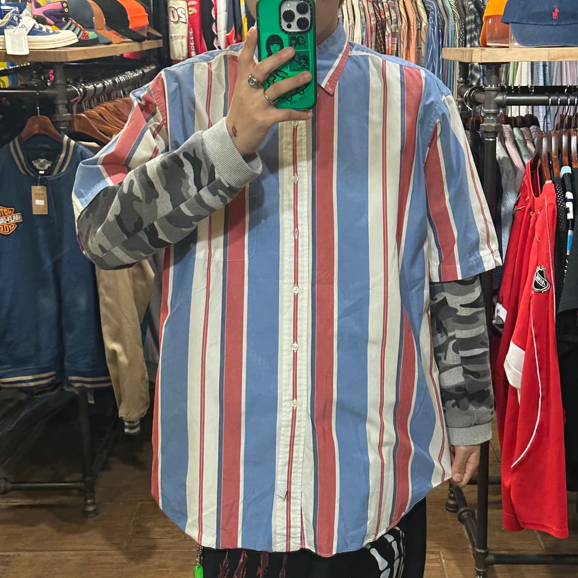 [HI] 폴로 랄프로렌 클래식 반팔셔츠 핑크/블루 상품이미지2