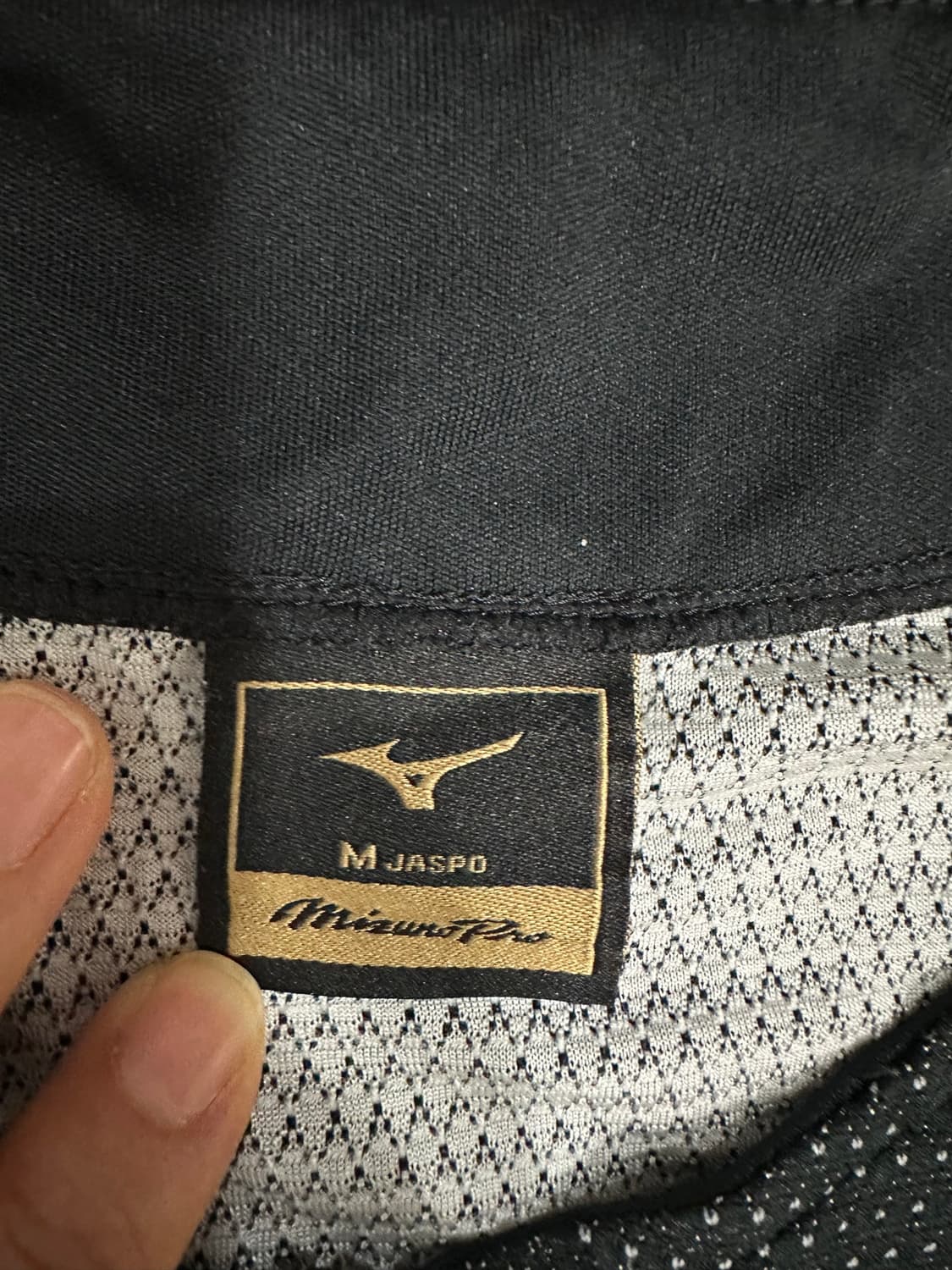 미즈노 프로 Mizuno Pro 반집업 기능성 웜업 반팔 블랙 M 일본판 상품이미지4