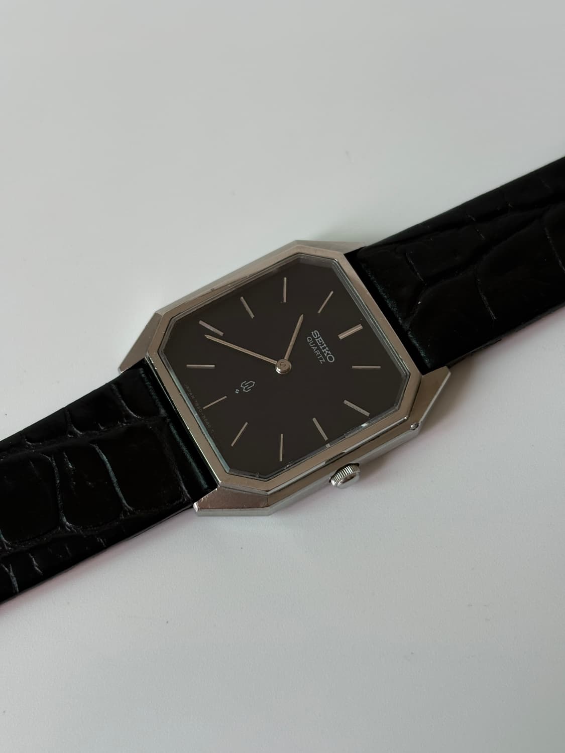 1980s Chariot Navy Dial Tank Quartz 상품이미지3
