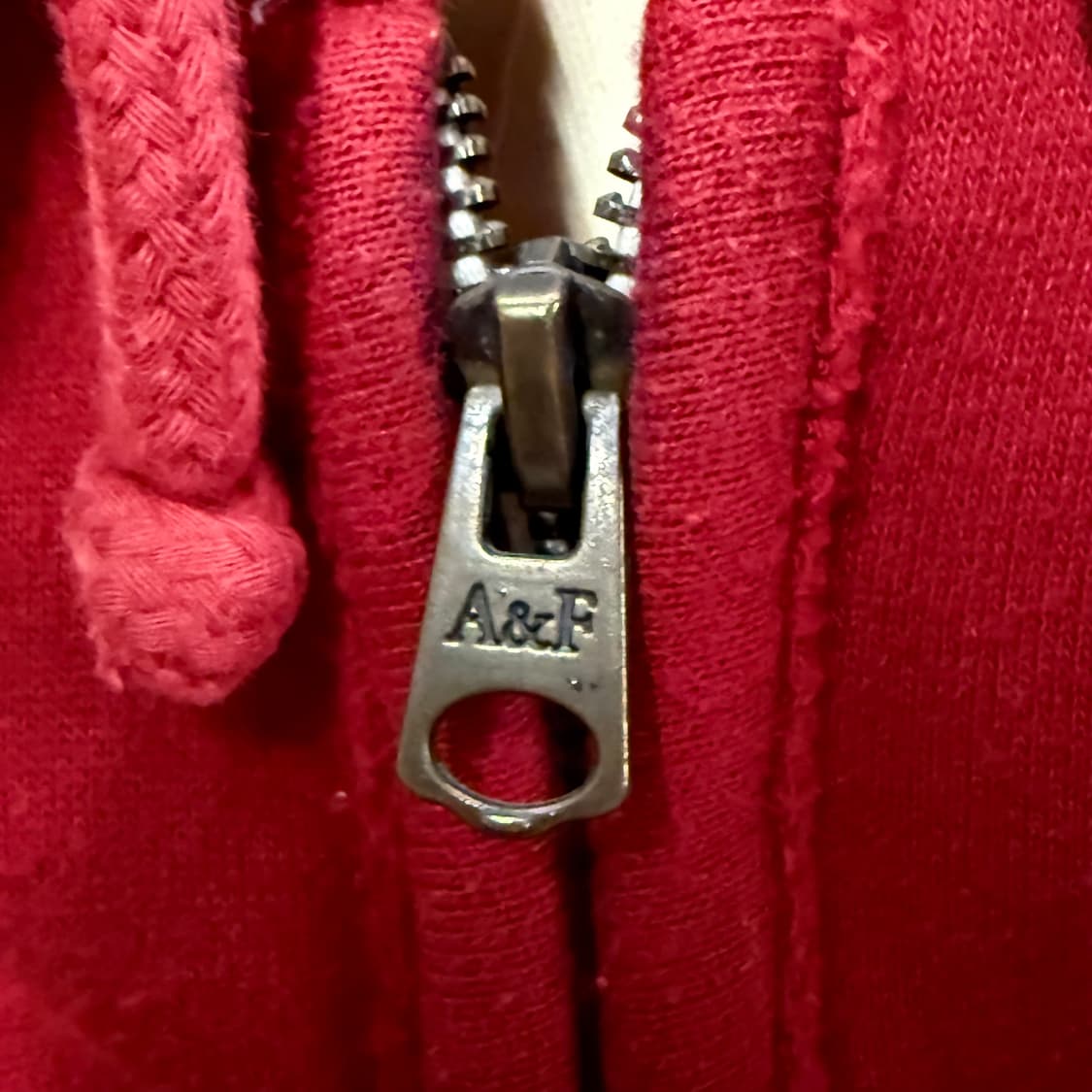 아베크롬비 레드 버건디 후드집업 상품이미지5