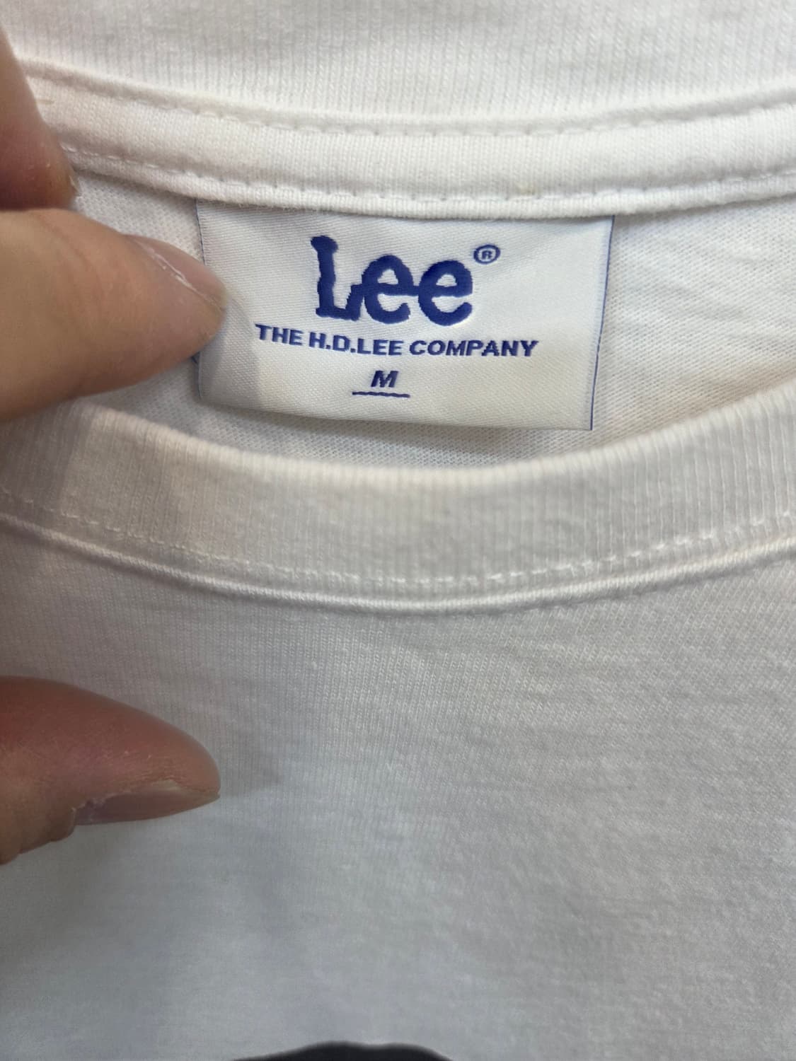 Lee 빅로고 반팔 화이트 M 상품이미지3