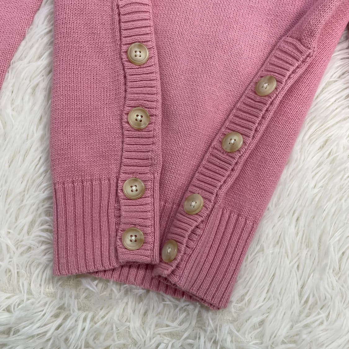 폴로 랄프로렌 플래그 성조기 코튼 터틀넥 니트 핑크 상품이미지4