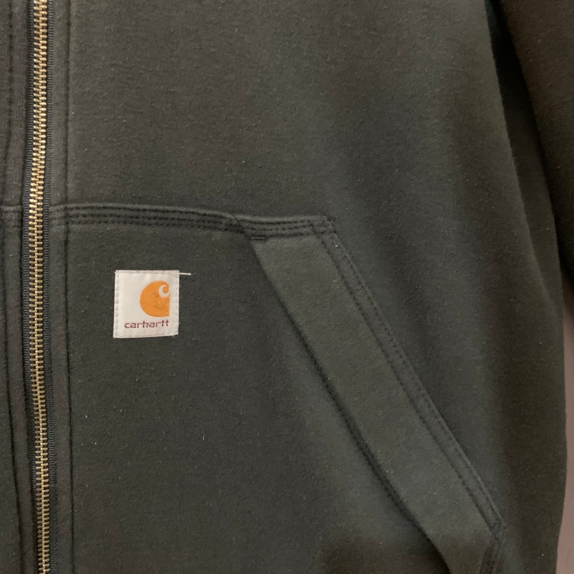 S 칼하트 미드웨이트 써멀 레인디펜더 레귤러 후드집업 상품이미지4