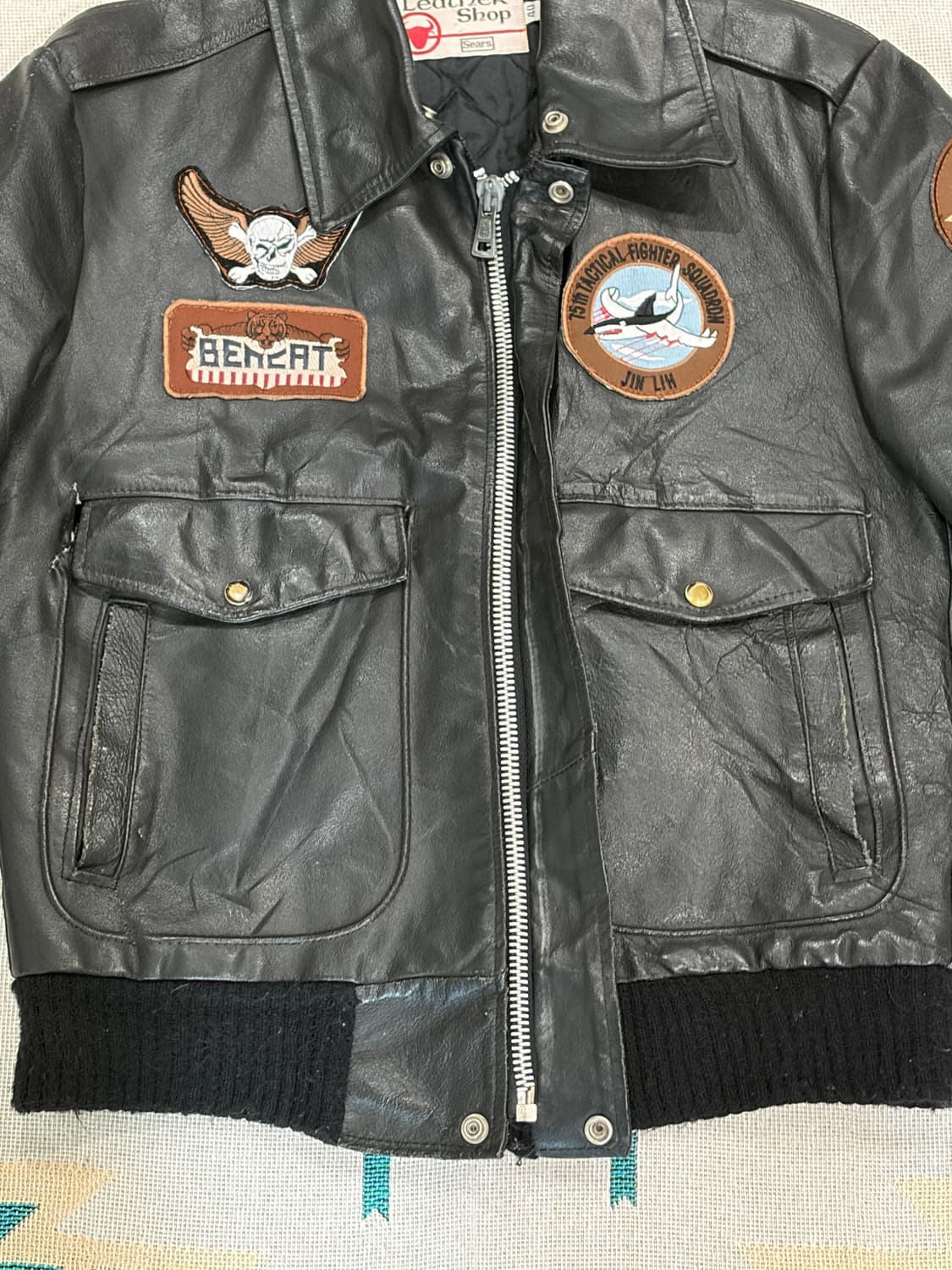 70s Sears usa A2 leather / 씨어스 레더 자켓 상품이미지8