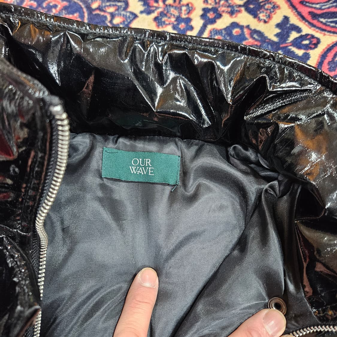 OUR WAVE 유광 투웨이 크롭 패딩 Free size 상품이미지4