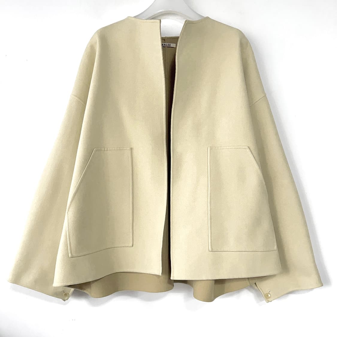 오라리 AURALEE 멜튼 노칼라 블루종 재킷 상품이미지4