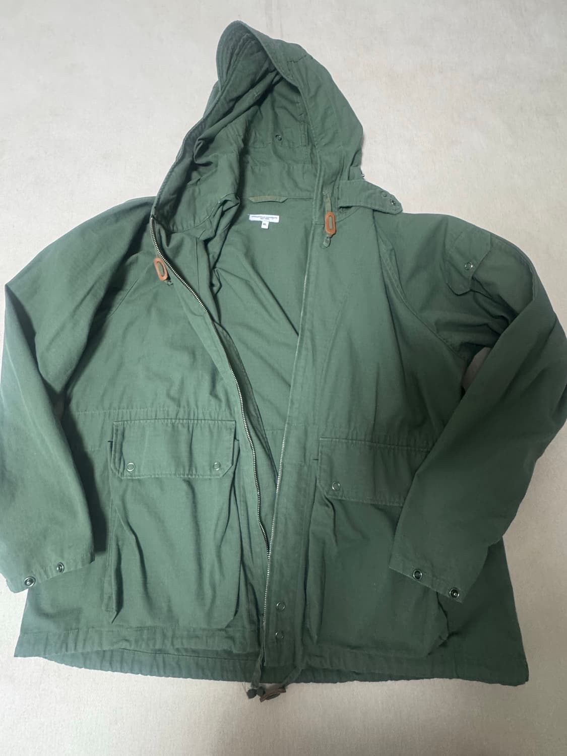 Engineered Garments 카키 밀리터리 후드 파카 상품이미지1