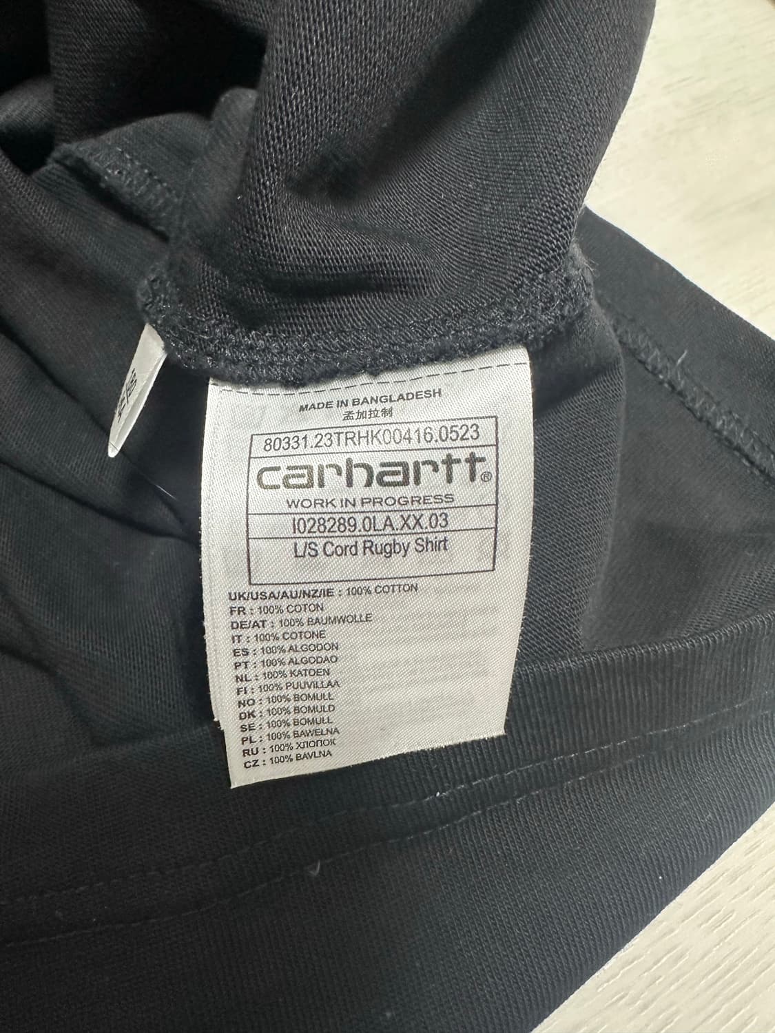 (L)칼하트윕 코드 럭비 폴로 CARHARTT WIP 카라 맨투맨 상품이미지3