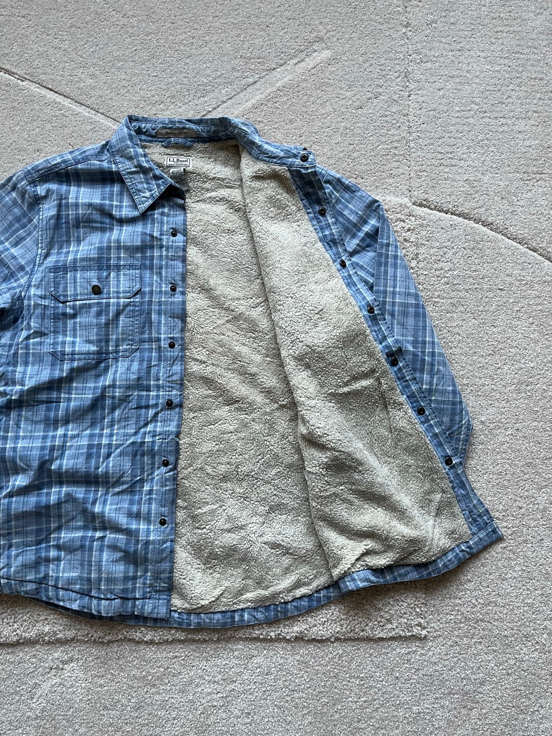 엘엘빈 플리스 체크 셔츠 (103-105) 상품이미지6