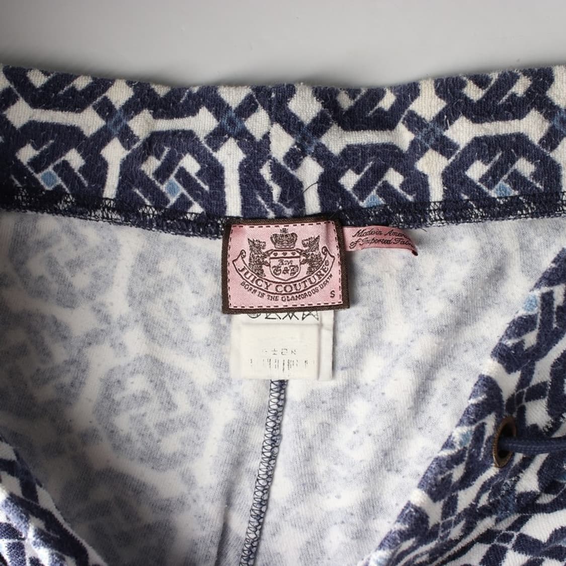 쥬시 꾸뛰르 지오메트릭 패턴 테리 쇼츠 S 상품이미지5