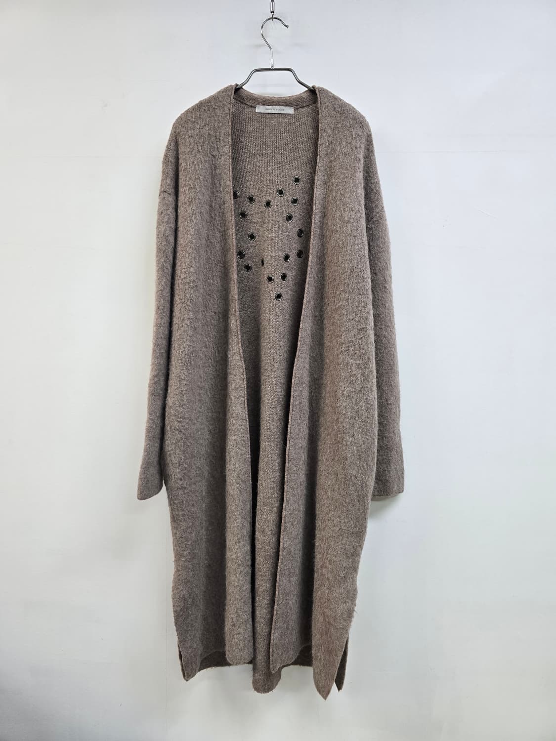 보브 루즈핏 울 롱 니트가디건 상품이미지1