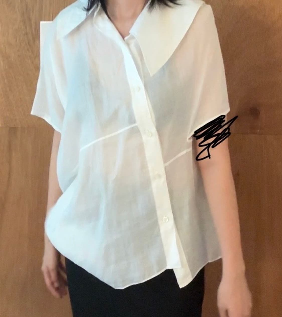 준야 와타나베 꼼데가르송 언발셔츠 s 상품이미지6