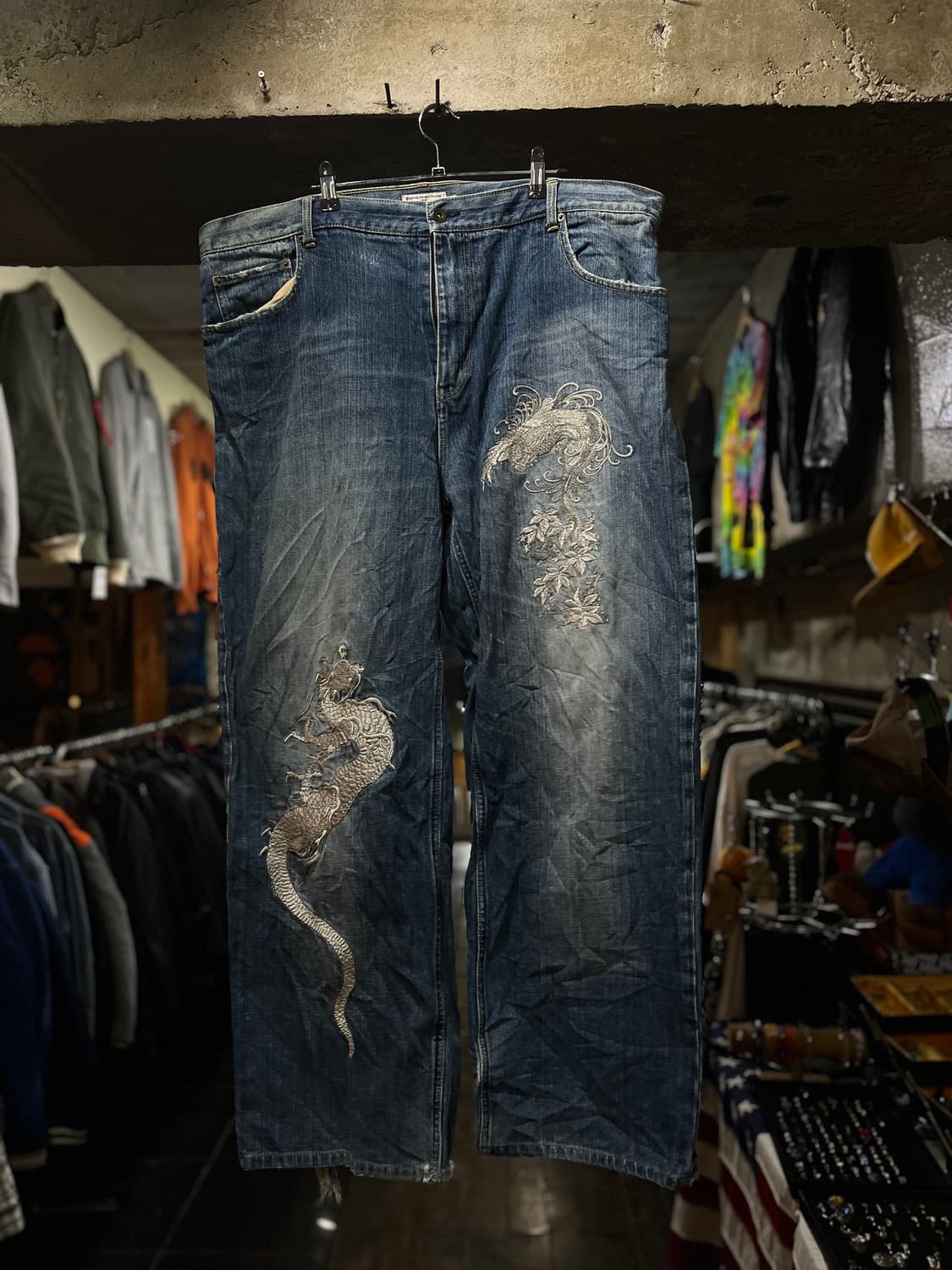 Karakuri Tamashit 커러쿠리 드레곤 자수 팬츠 39 상품이미지2