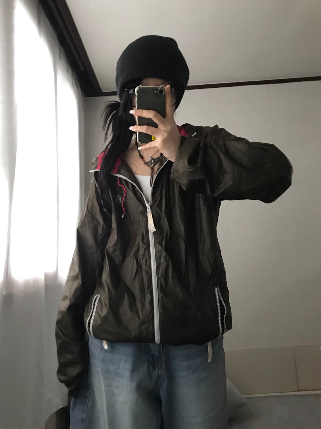 아디다스 브라운 윈드브레이커 상품이미지5