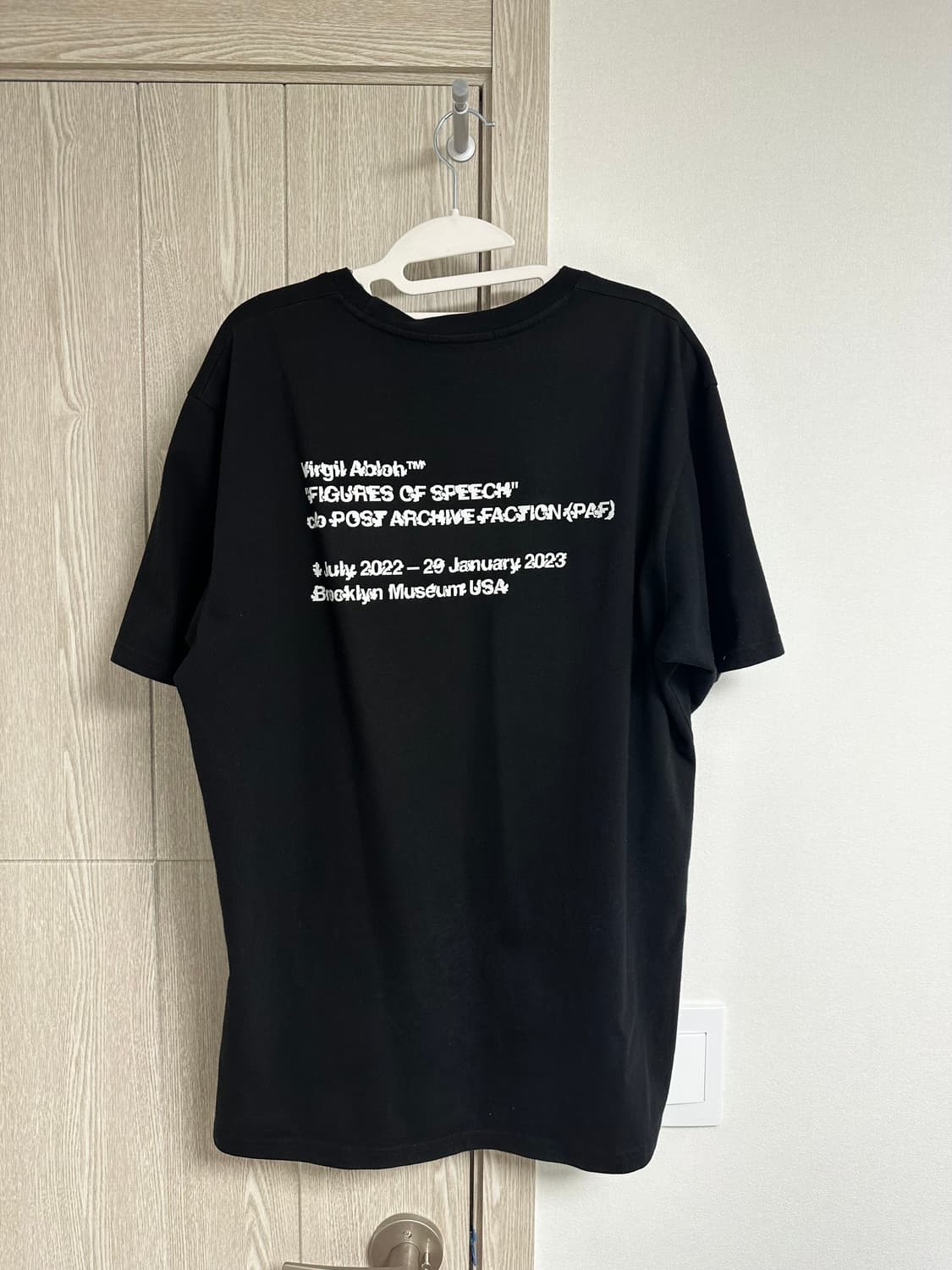 포스트아카이브팩션 X 오프화이트 티셔츠 L 버질 파프 상품이미지3