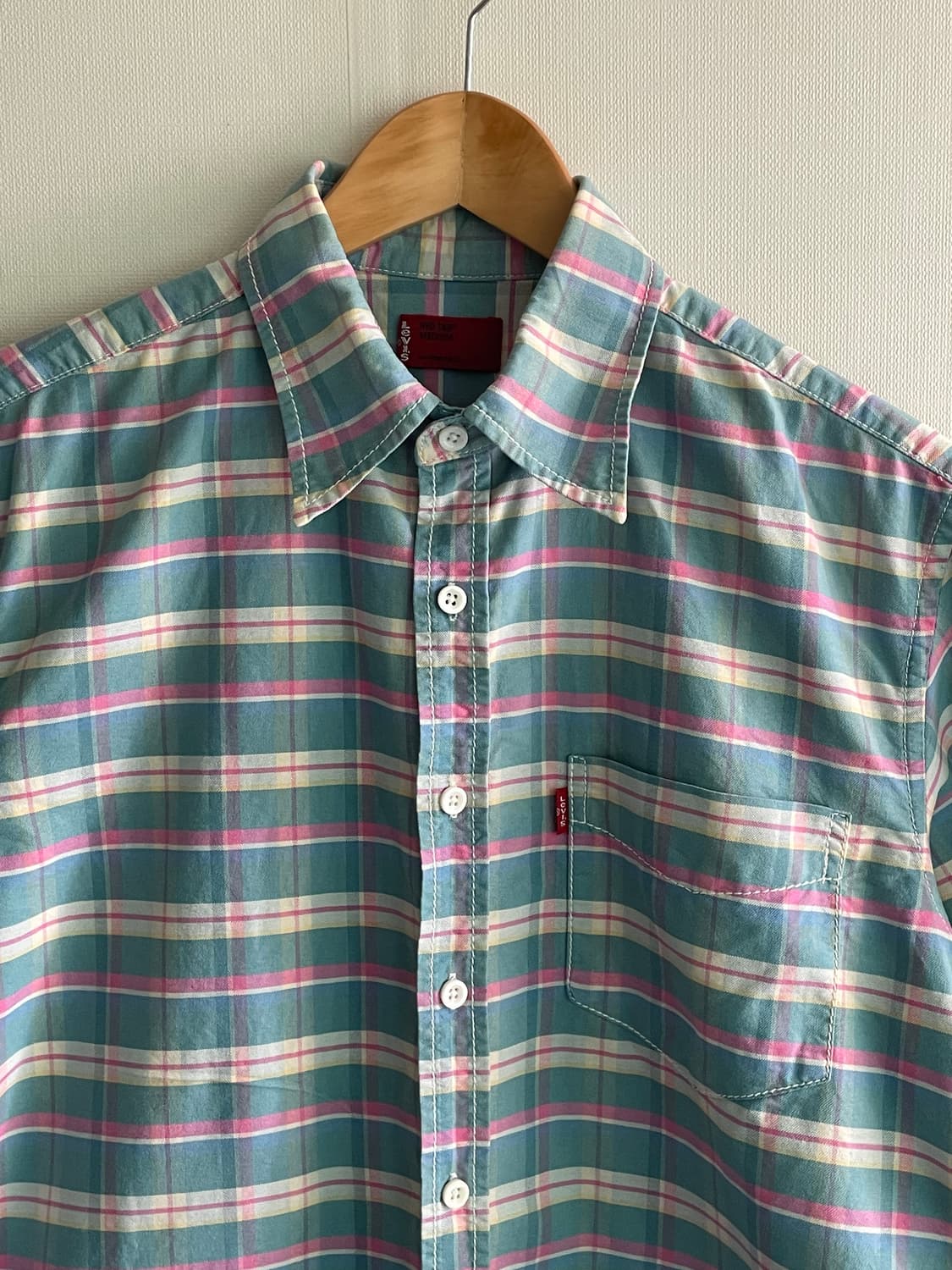 Levi's redtap pastel half check shirt 상품이미지3