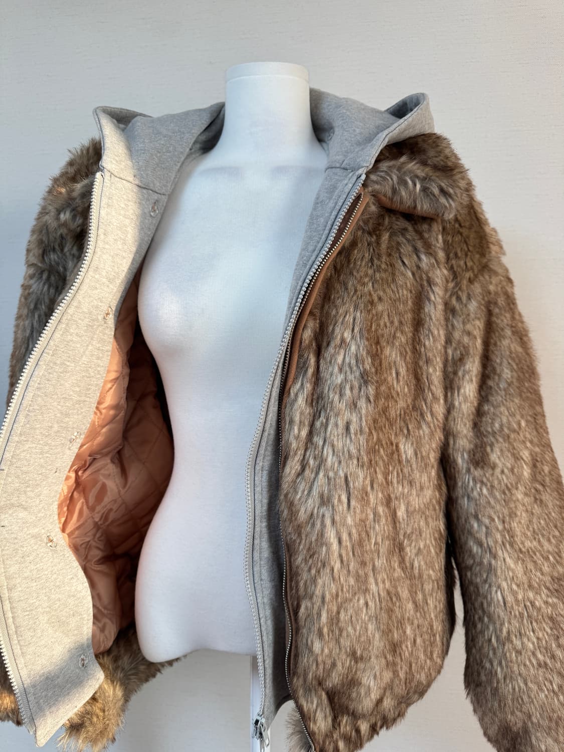 후드 탈부착 퍼 자켓 점퍼 상품이미지2