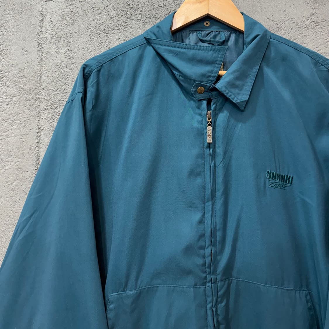 80s 사사키 제팬 나일론 블루종 자켓 (XL)   상품이미지2