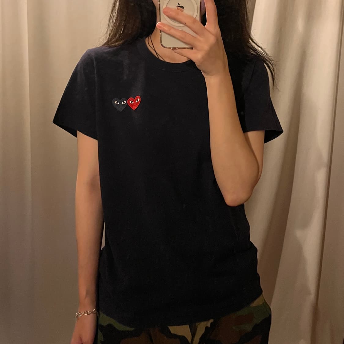 꼼데가르송 와펜 반팔티셔츠 (NAVY) 상품이미지3
