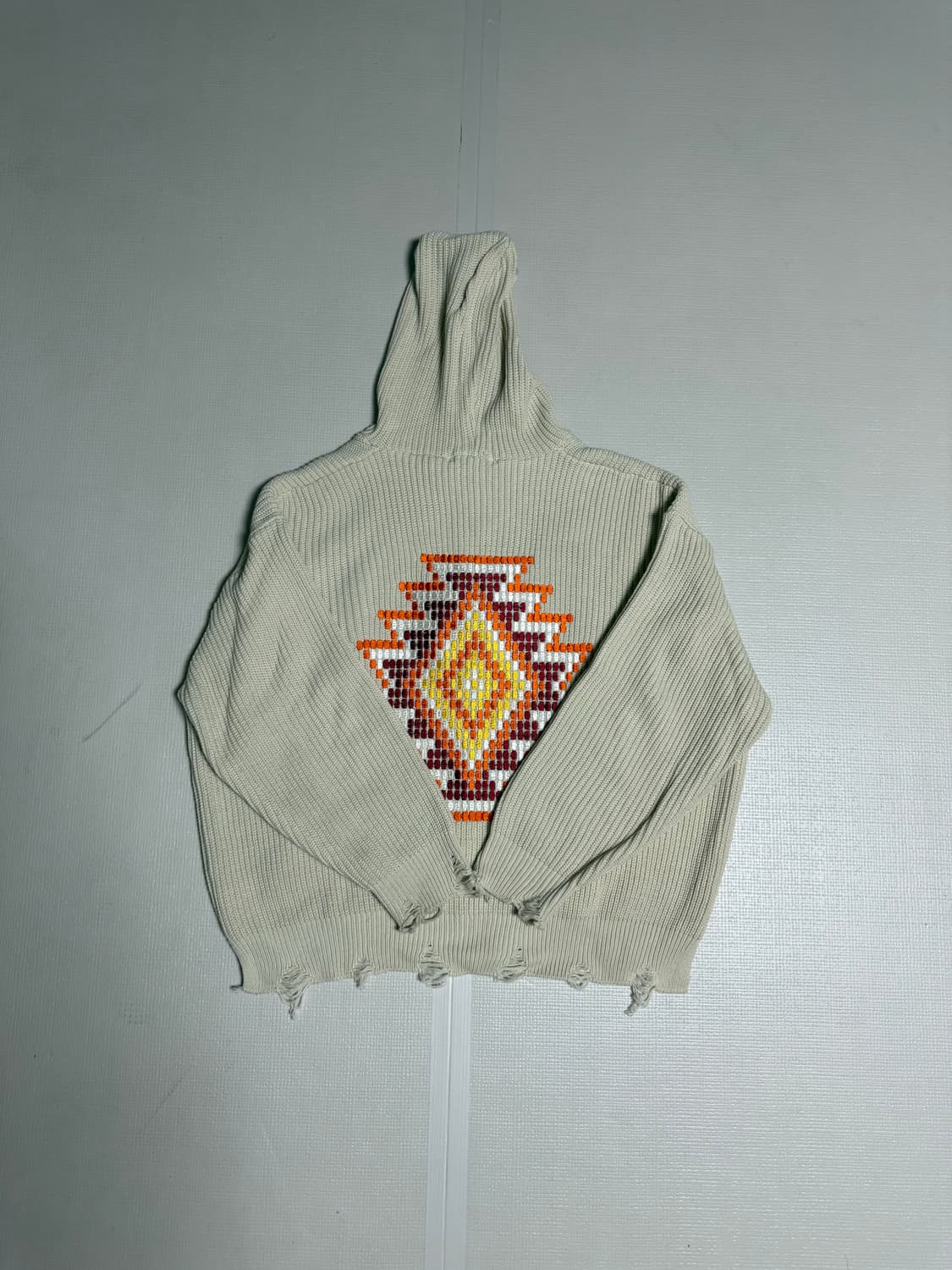 ESEELMI PIXEL HOOD CARDIGAN 상품이미지3