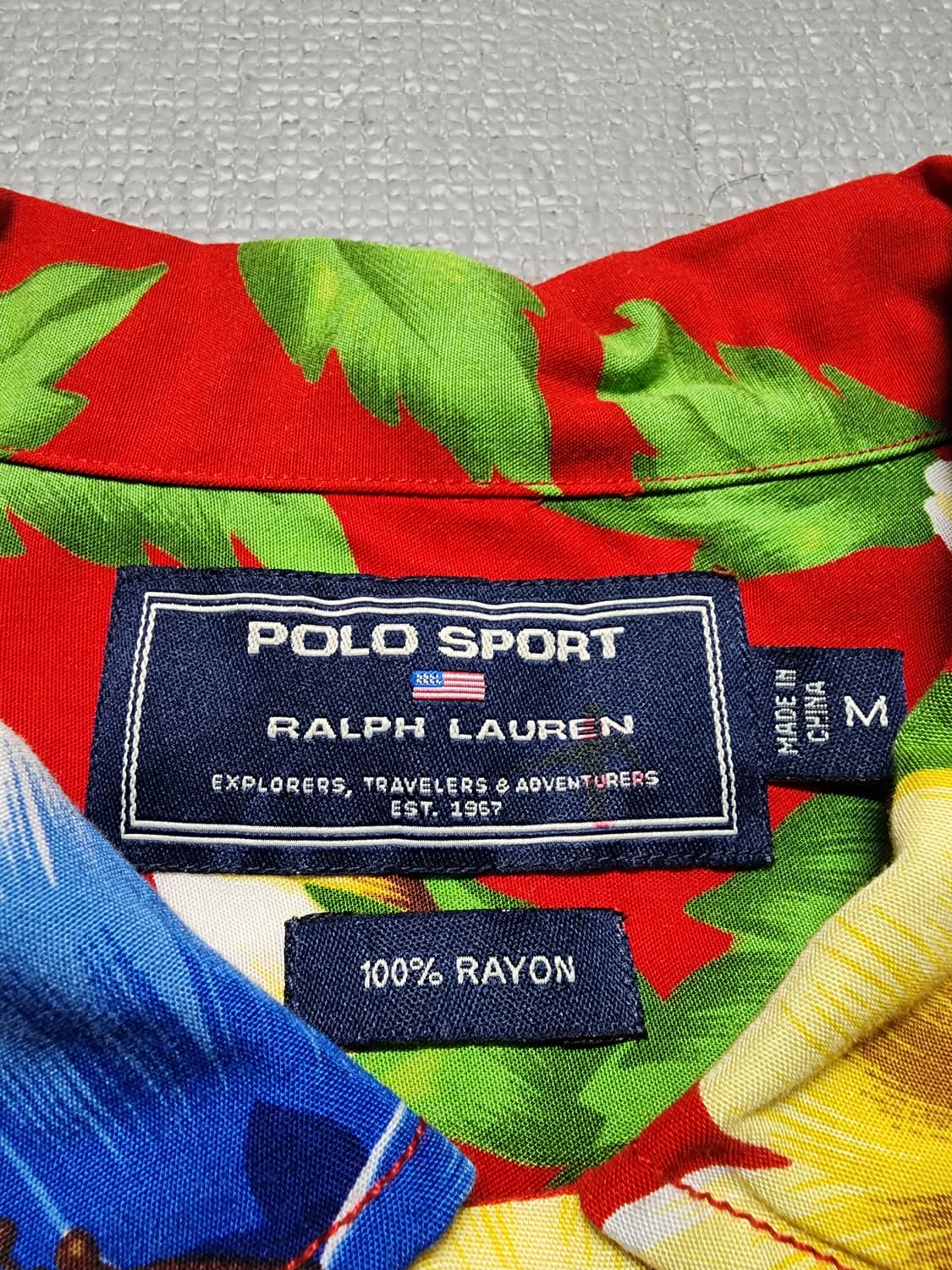 80s~90s 미사용 폴로 스포츠 랄프 로렌 알로하 셔츠 상품이미지5