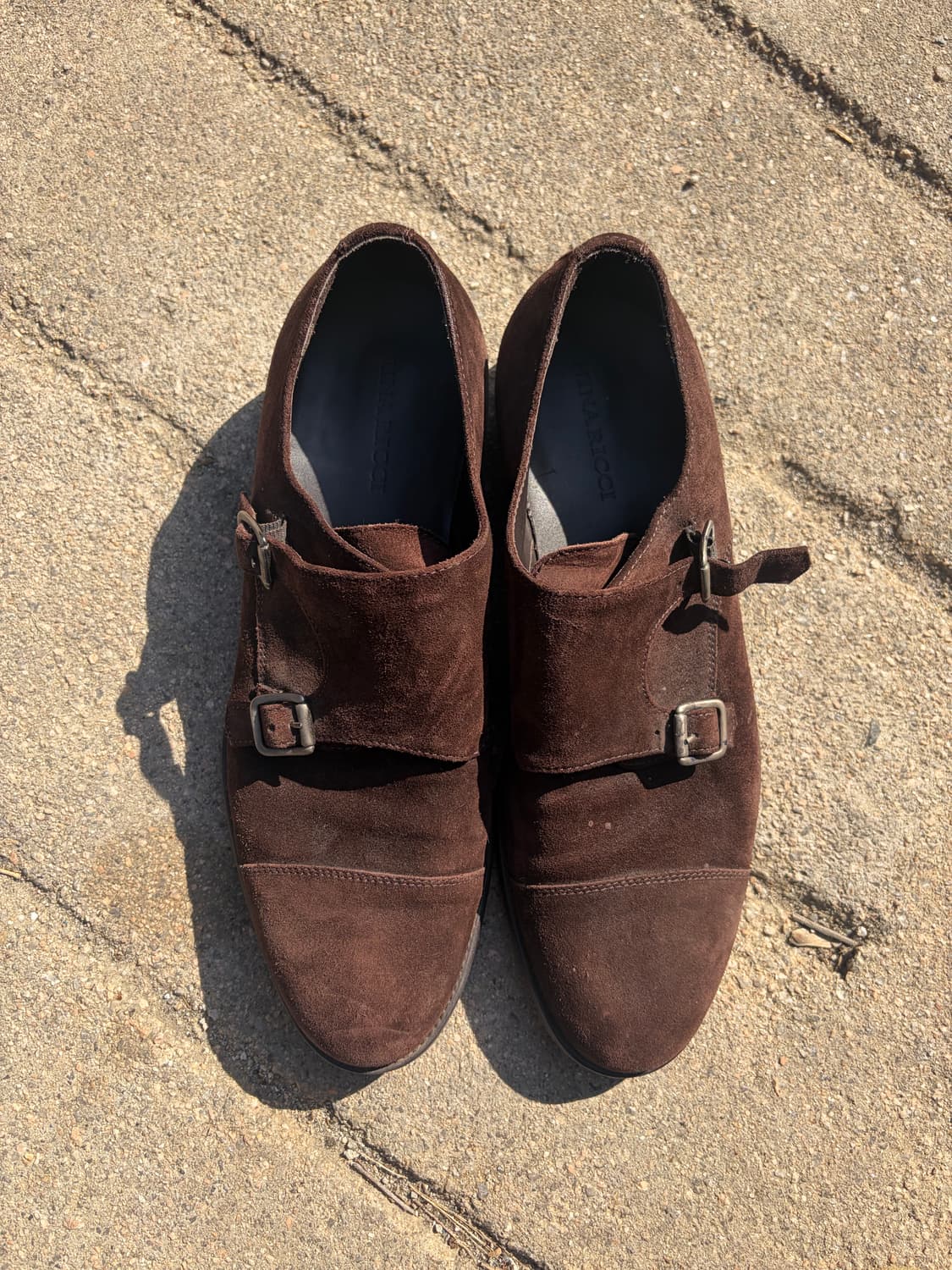 Nina Ricci 더블 몽크 스웨이드 슈즈 270mm 상품이미지4