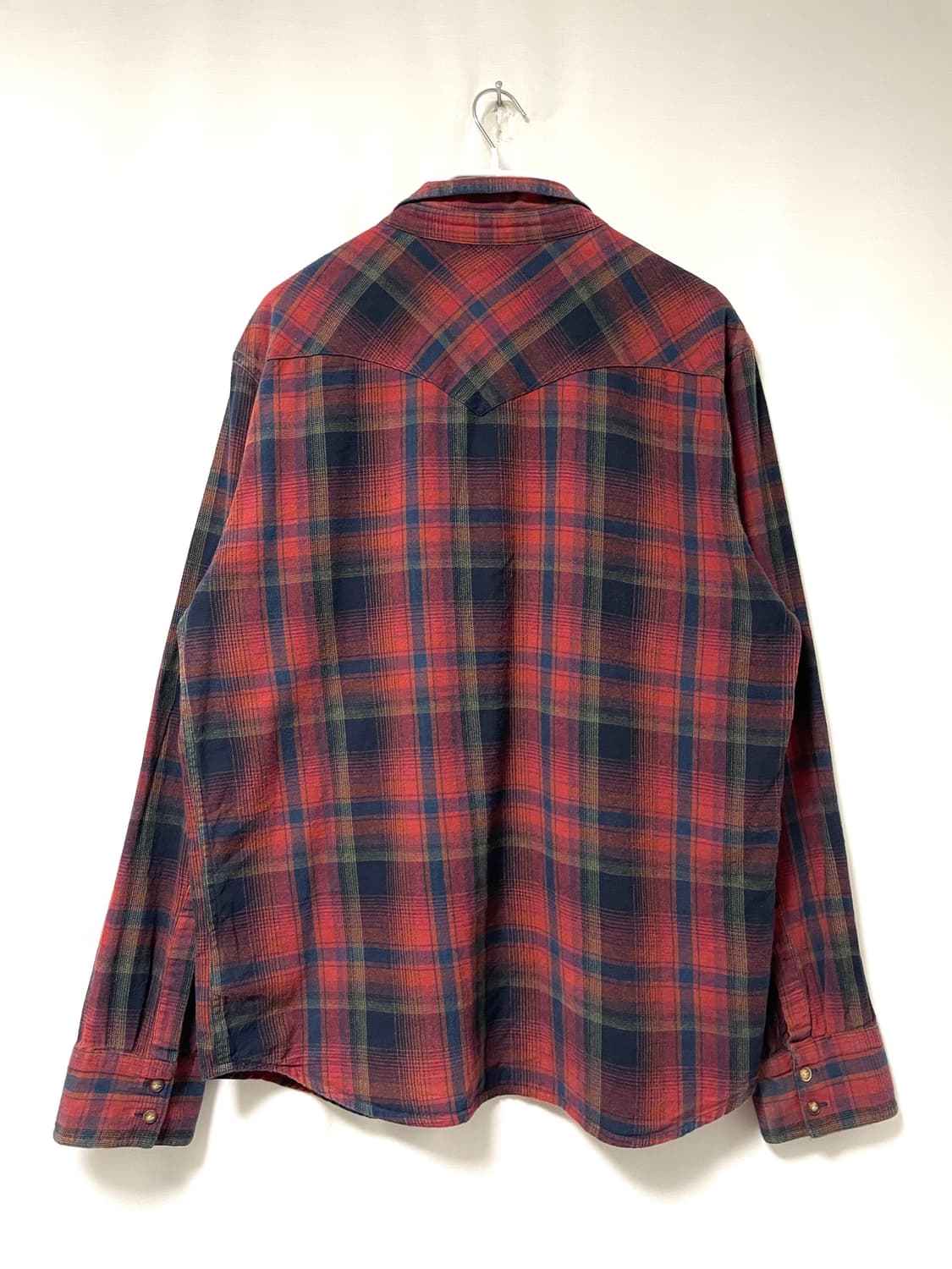 리바이스 남성 코튼 웨스턴 체크셔츠 XL _ 브릭 상품이미지7