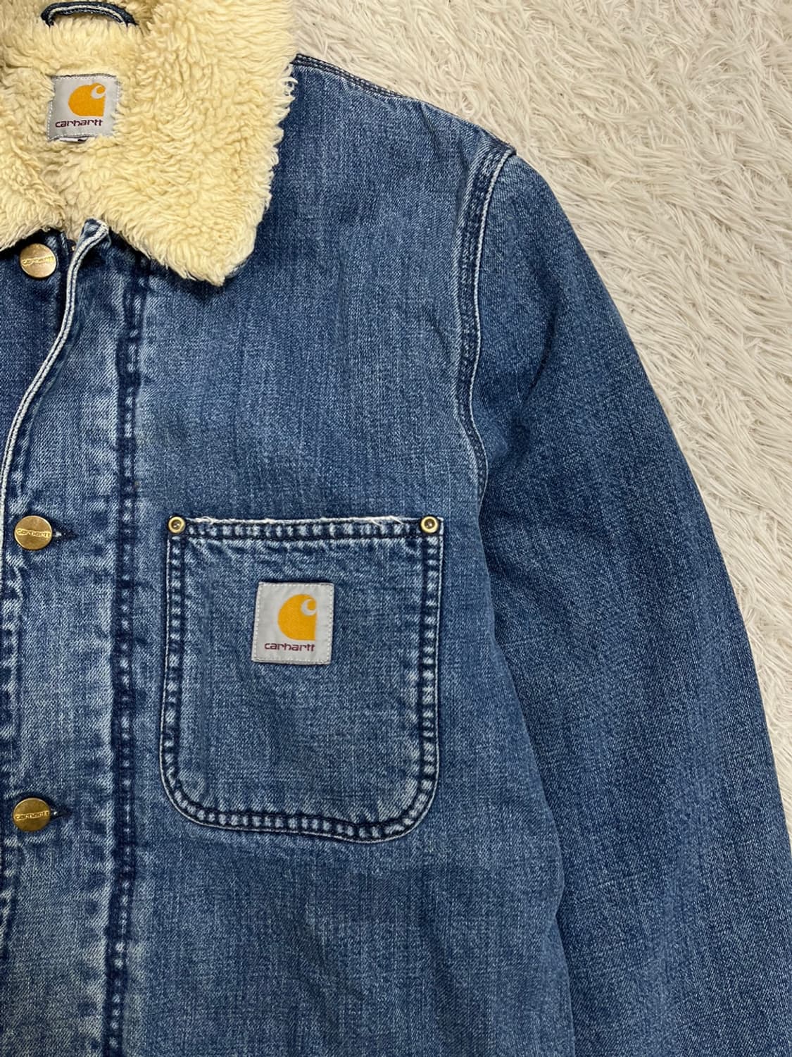 칼하트 WIP 피닉스 코트/쉐르파 데님/#2620 상품이미지2