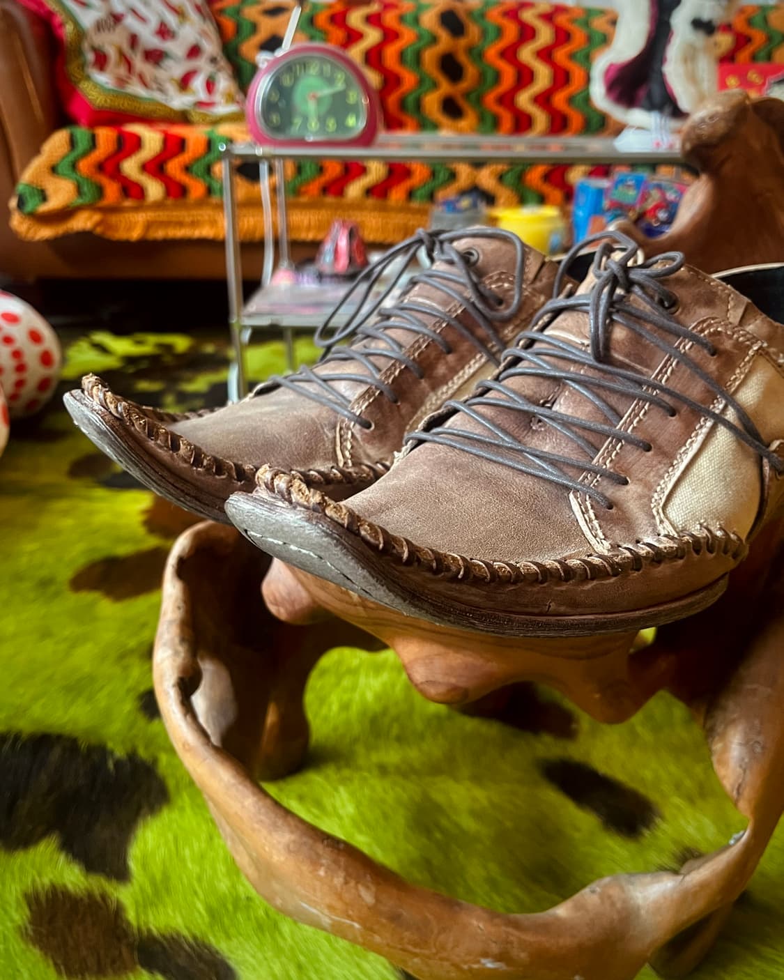 Whoop de doo Upturned-Toe Leather Shoes 상품이미지3