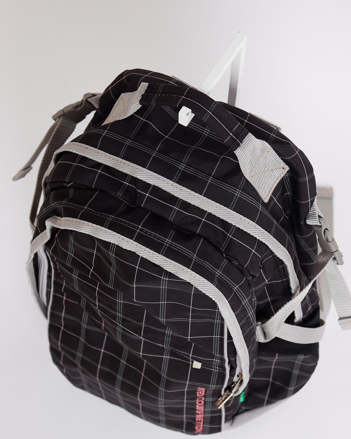 [BENETTON] 체크 패턴 데일리 백팩 상품이미지5