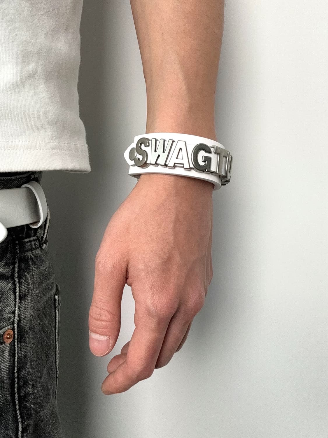 SWAG 레더 스트랩 브레이슬릿 상품이미지1