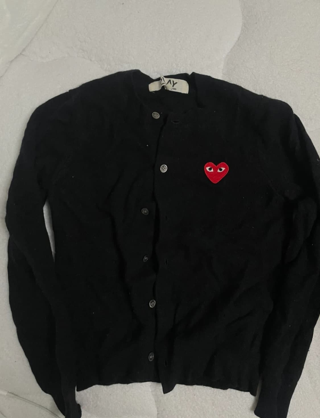 꼼데가르송 play 블랙 가디건 상품이미지1