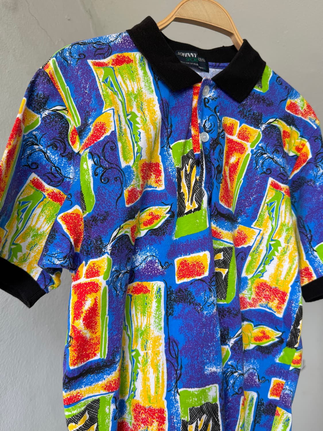 레트로 코튼 그래픽 피케 카라 티셔츠 상품이미지2