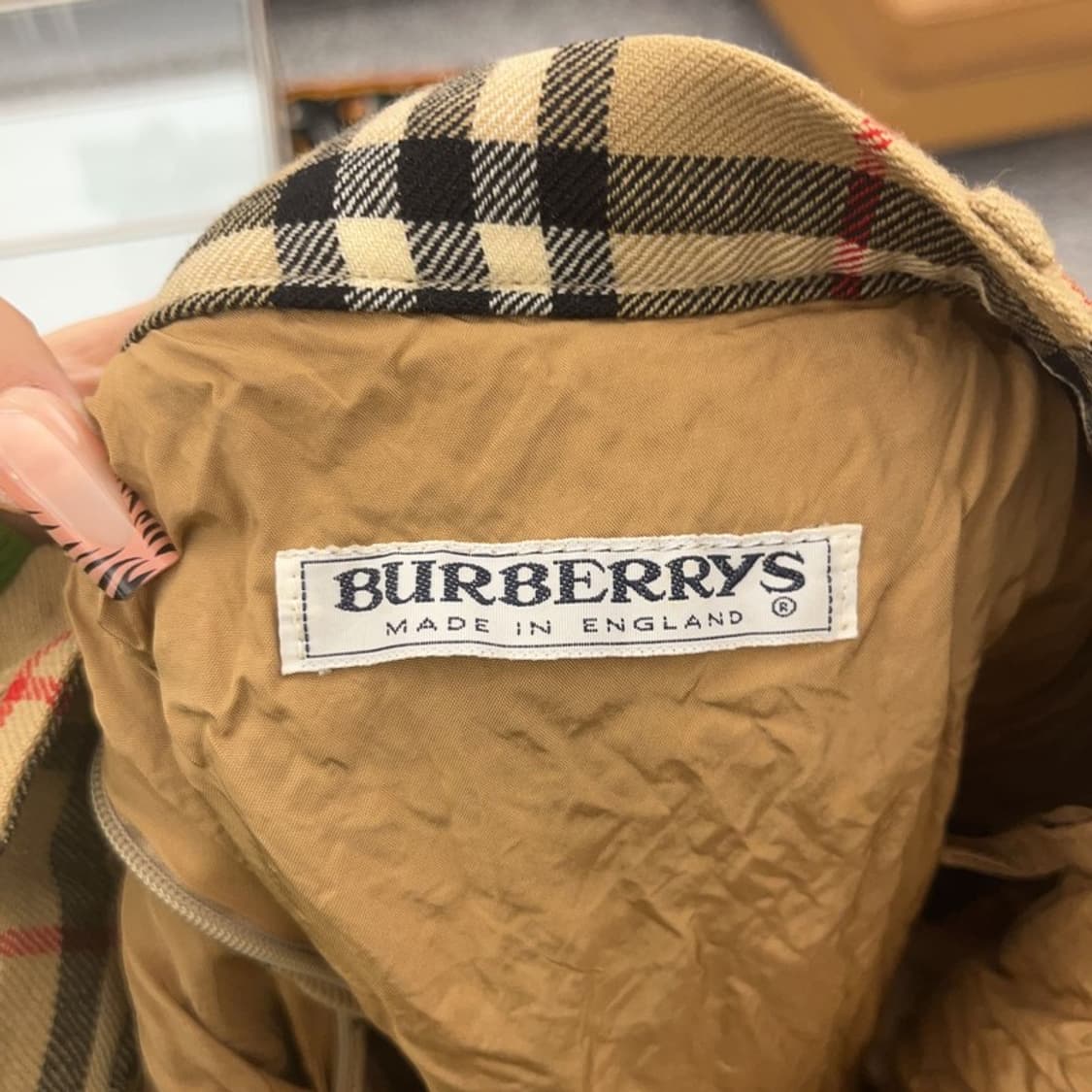 버버리 빈티지 모리 노바체크 울 미니스커트 24인치 C08273 상품이미지8