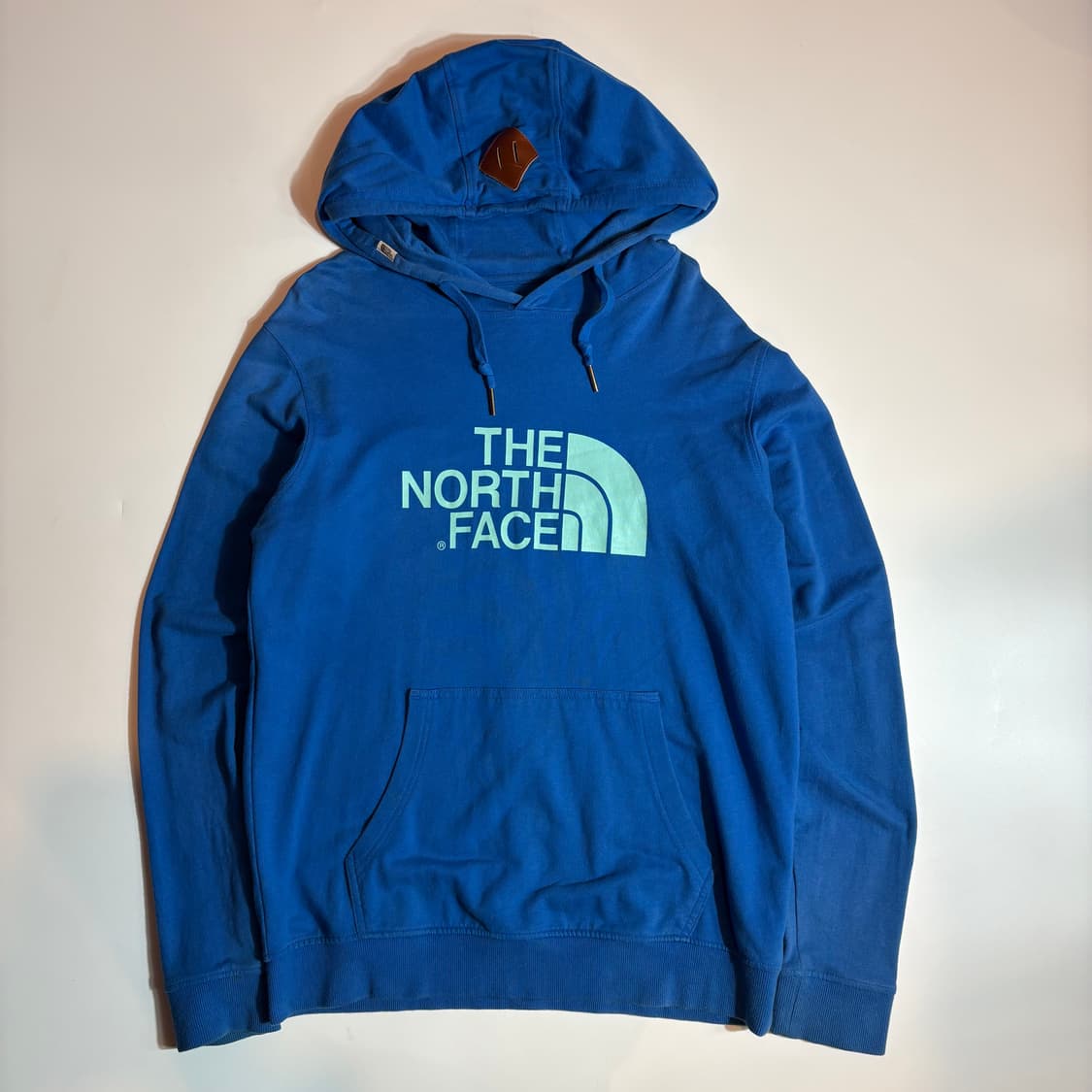 노스페이스 블루 로고 후드티 상품이미지1