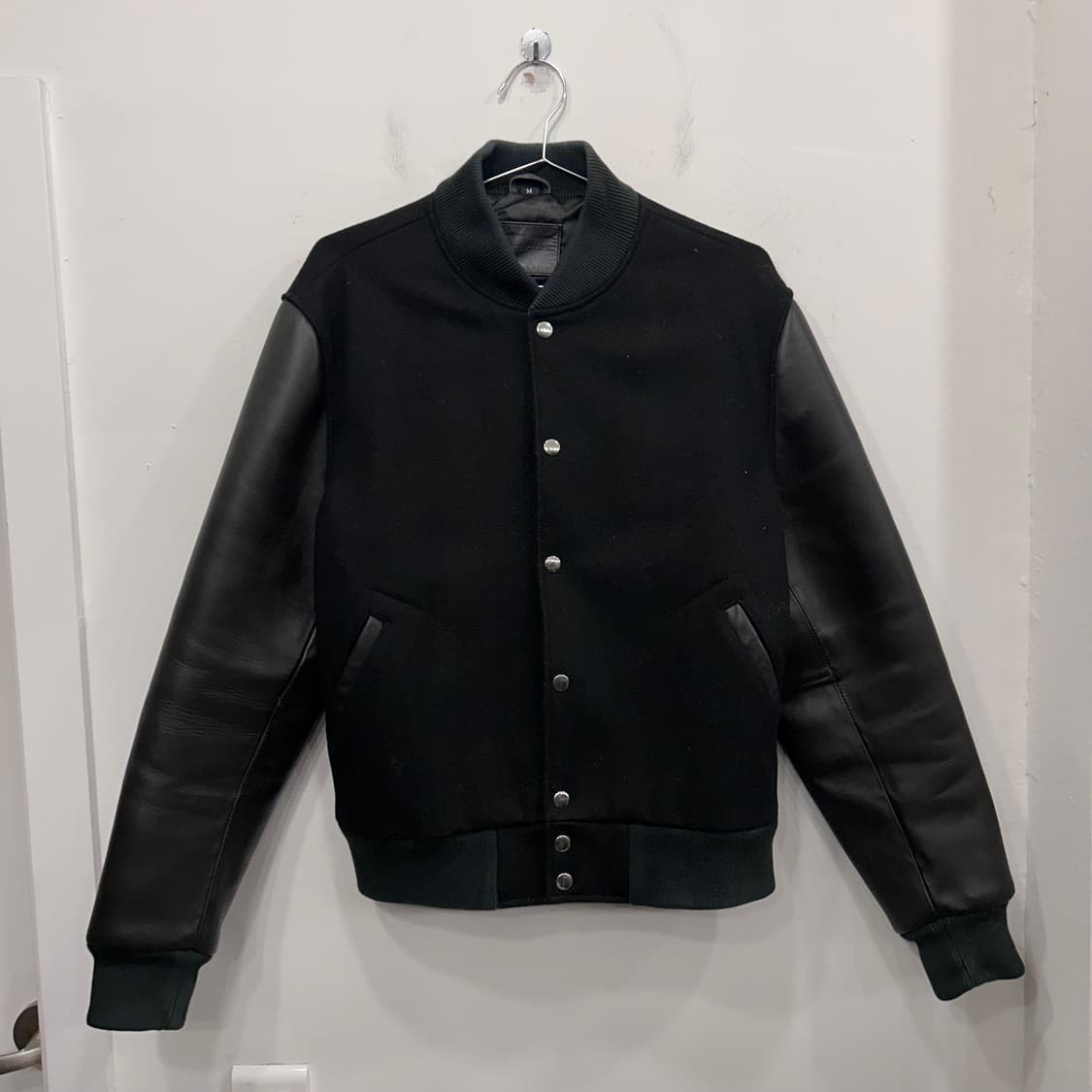 미유키조쿠 울 카우하이드 블루종 자켓 상품이미지2