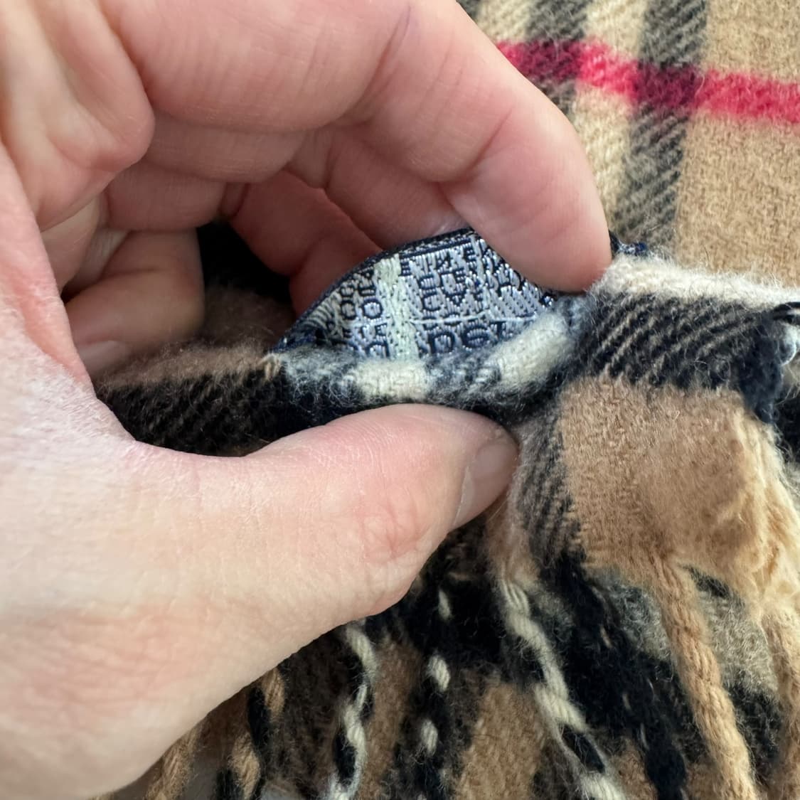 정품 버버리 노바체크 캐시미어 머플러 상품이미지4