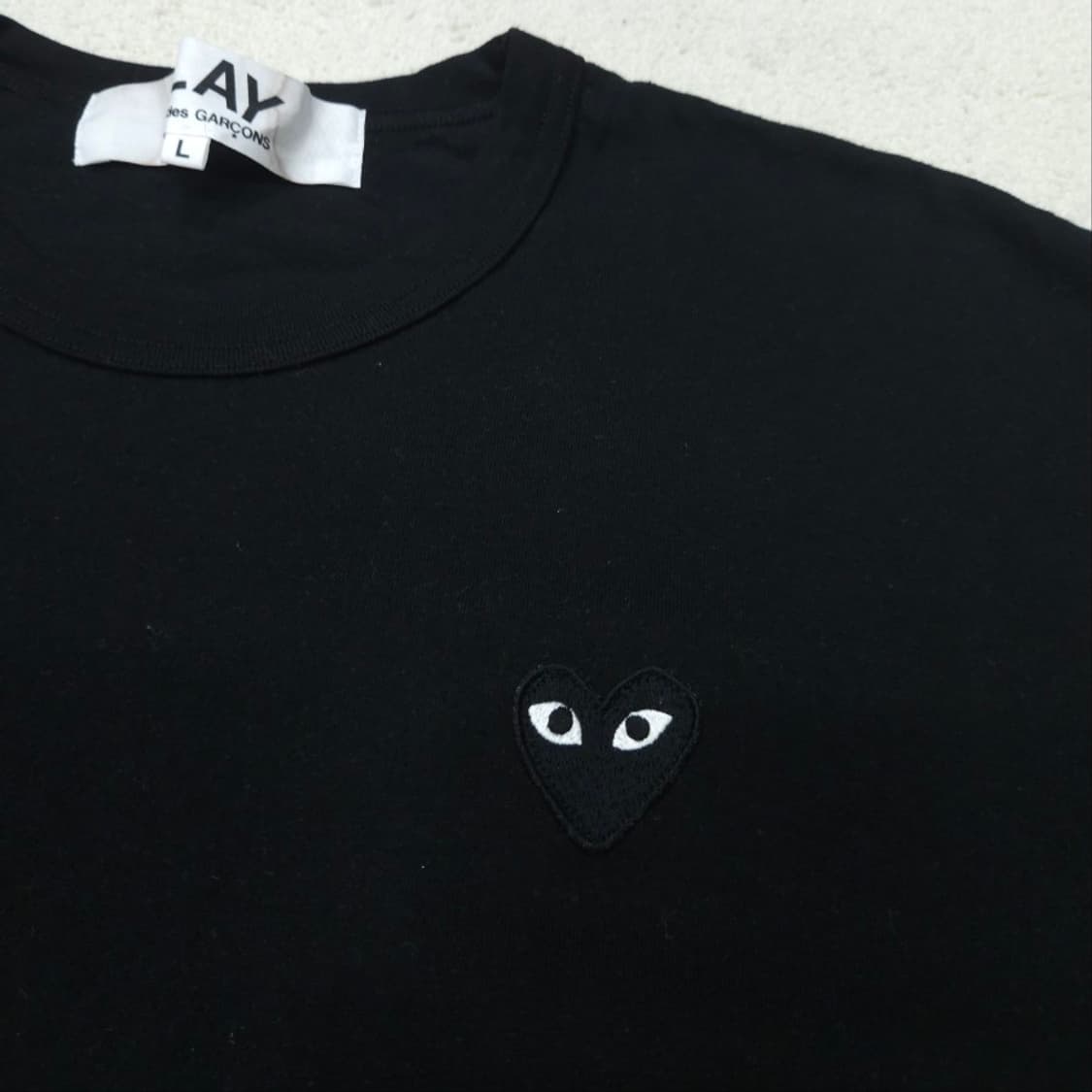 꼼데가르송 블랙 와펜 반팔 L 상품이미지2