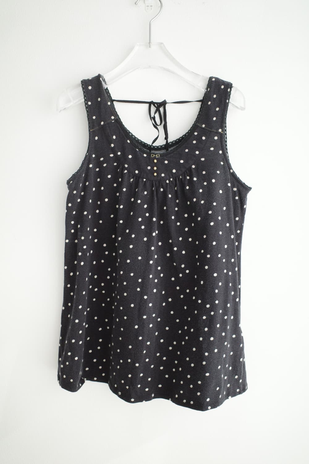 Back ribbon dot sleeveless 상품이미지4