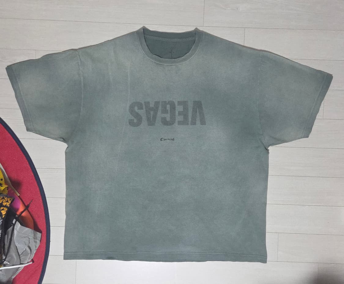 [2XL] 트래비스 스캇 캑터스 베가스 티셔츠 그레이 상품이미지1