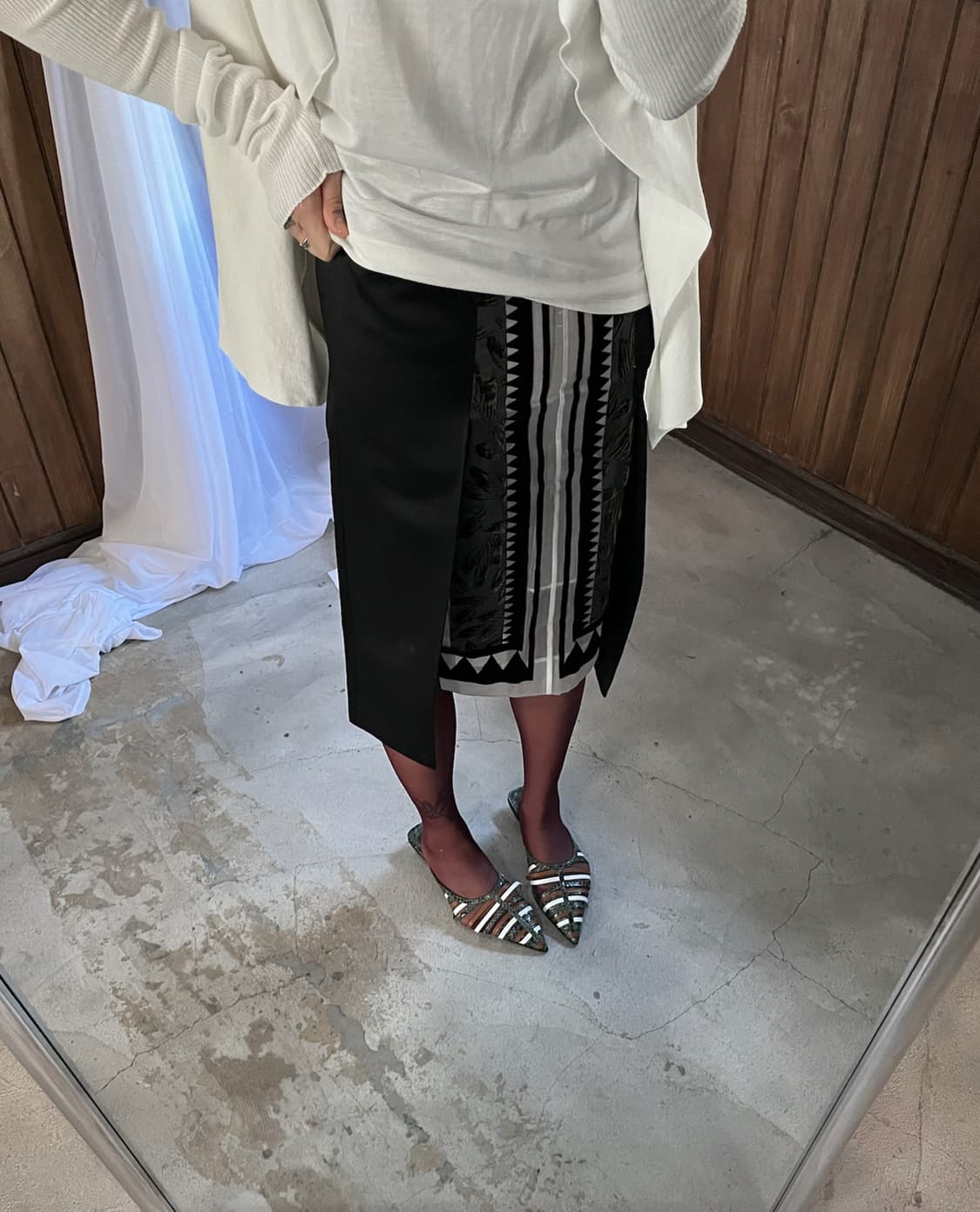 TOGA ethnic high-west skirt 상품이미지4