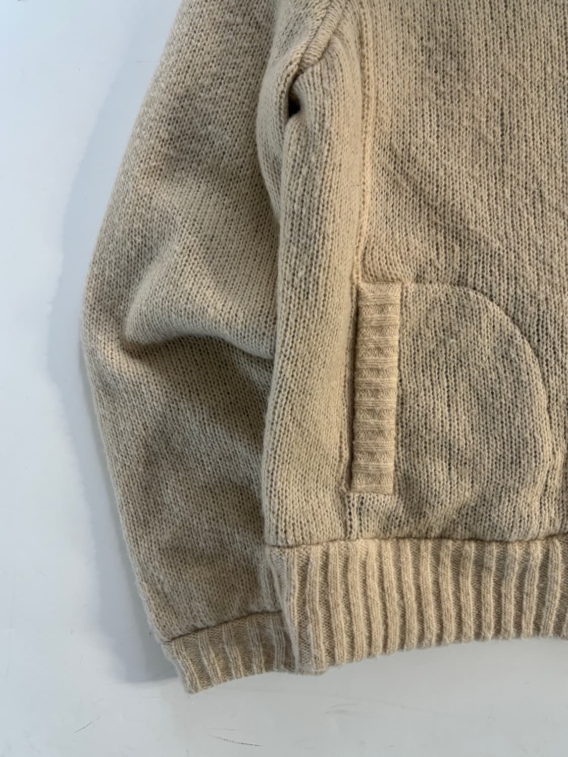 Burberry 버버리 블루라벨 모헤어 아이보리 니트 후드 집업  상품이미지5