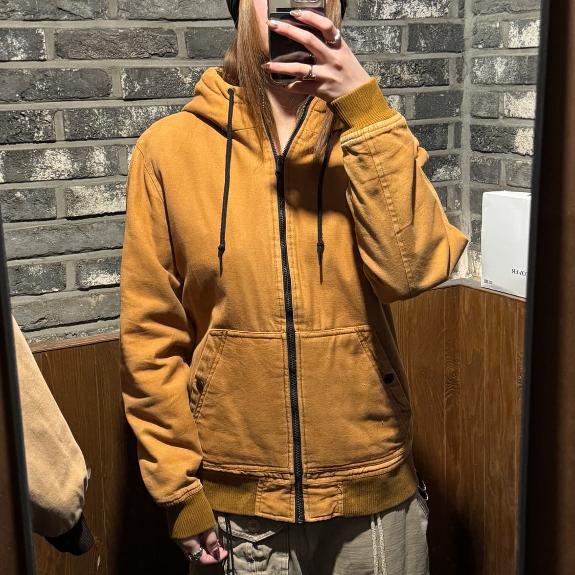 S) 베르슈카 퀼팅 안감 워크 후드 액티브 자켓 상품이미지7