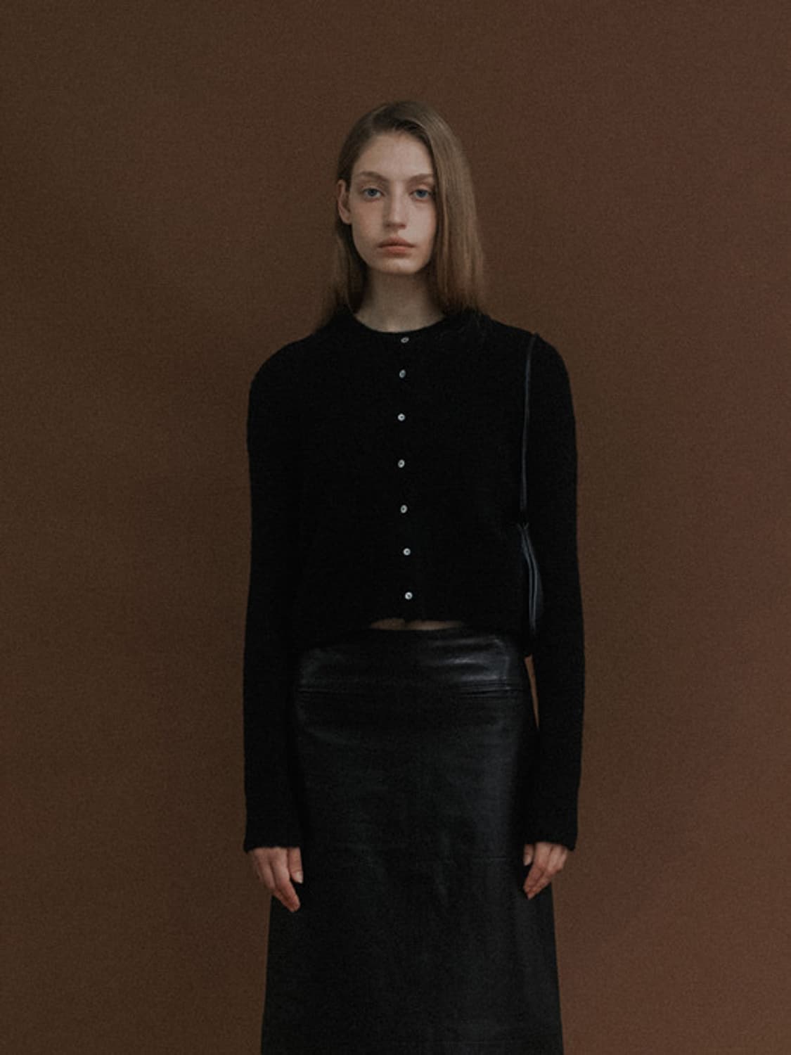 Nothing written 낫띵리튼 코떼 알파카 라운드 가디건 상품이미지5