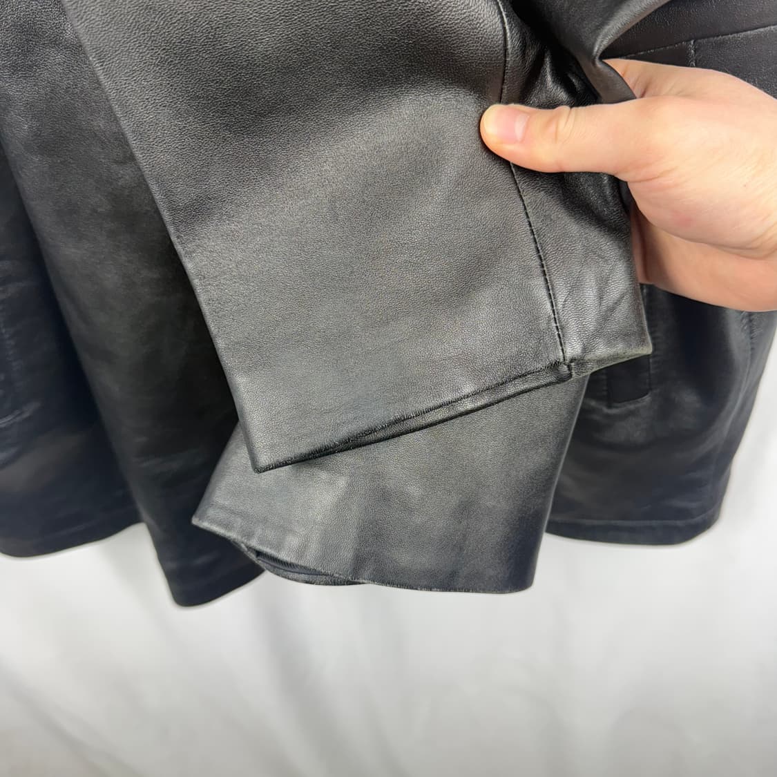 (110) Red Rex 양가죽 레더 자켓 블랙 상품이미지3