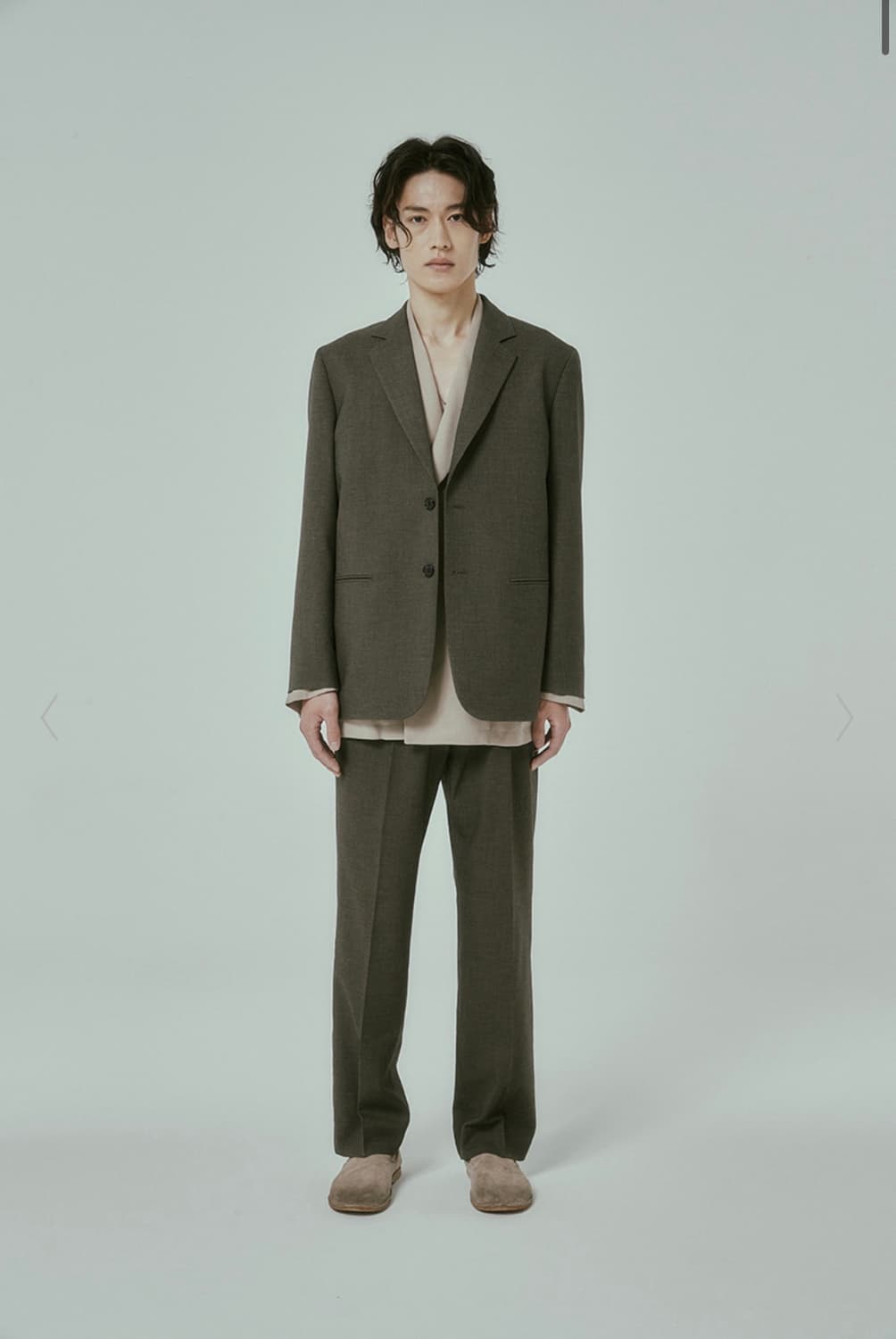 드러그옴므 셋업(자켓,슬랙스) hairy borwn 상품이미지1