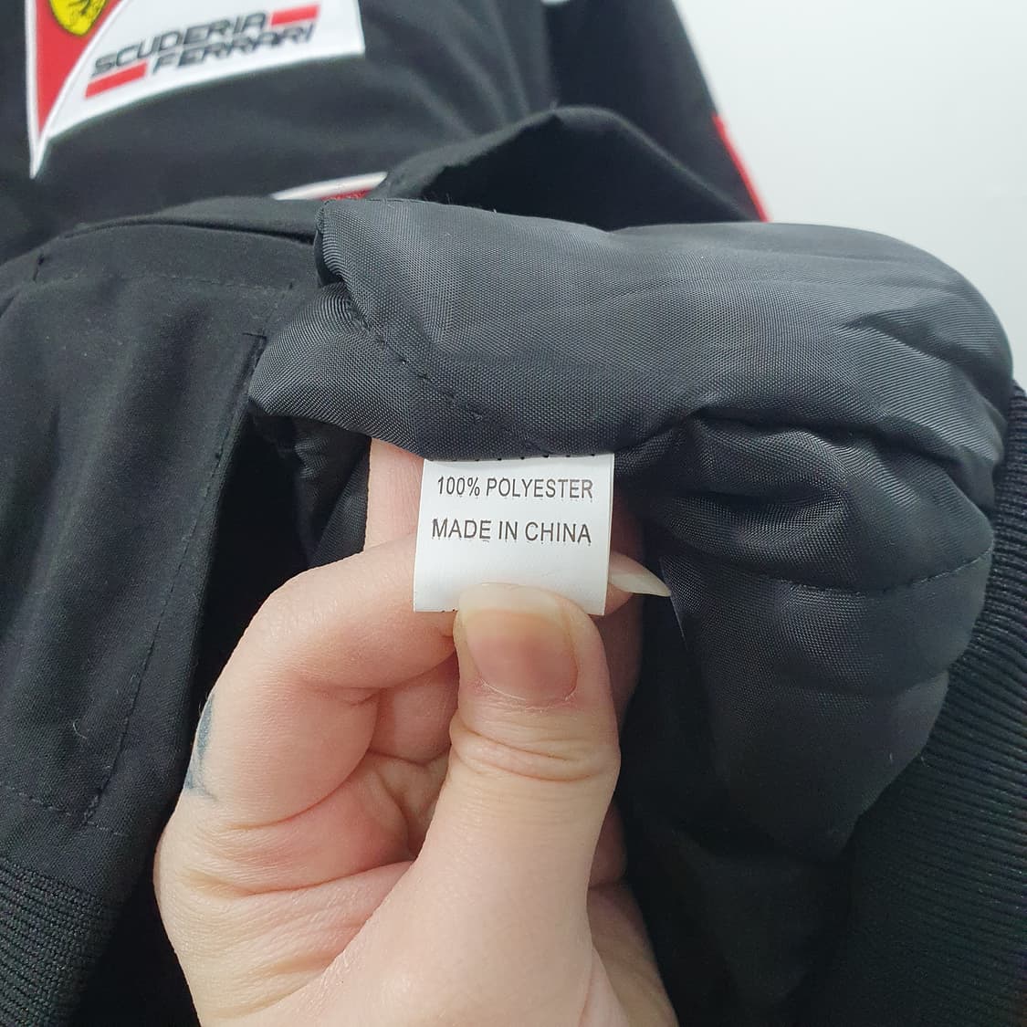 2XL 페라리 남성 누빔 라이더 점퍼 레이싱 자켓 상품이미지5