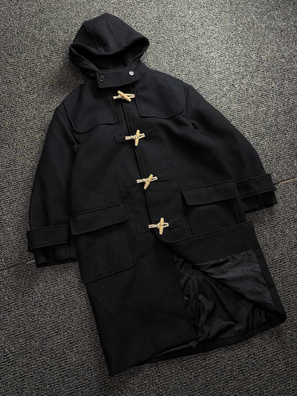 파르티멘토 오버 사이즈 후드 더플 롱코트 1806 상품이미지1